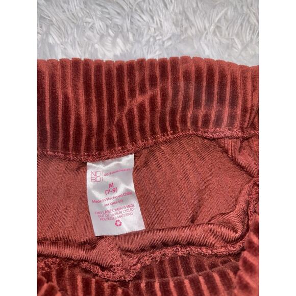 No Boundaries junior sz. 7-9 burnt orange ribbed flare pants. Soft, comf - Picture 5 of 10